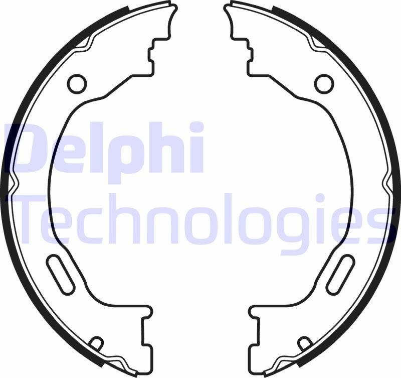 Delphi LS2077 - Set saboti frana, frana de mana - allinparts.ro