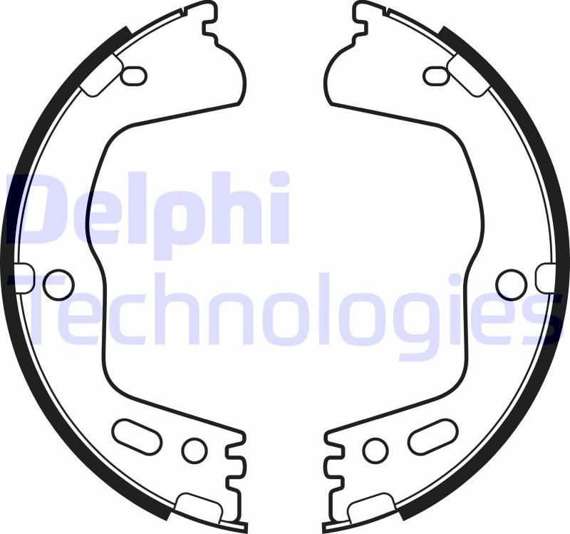 Delphi LS2155 - Set saboti frana, frana de mana allinparts.ro