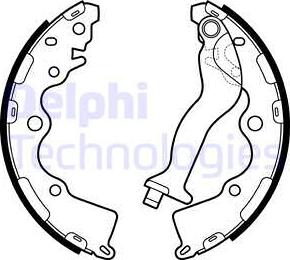 Delphi LS2165 - Set saboti frana allinparts.ro
