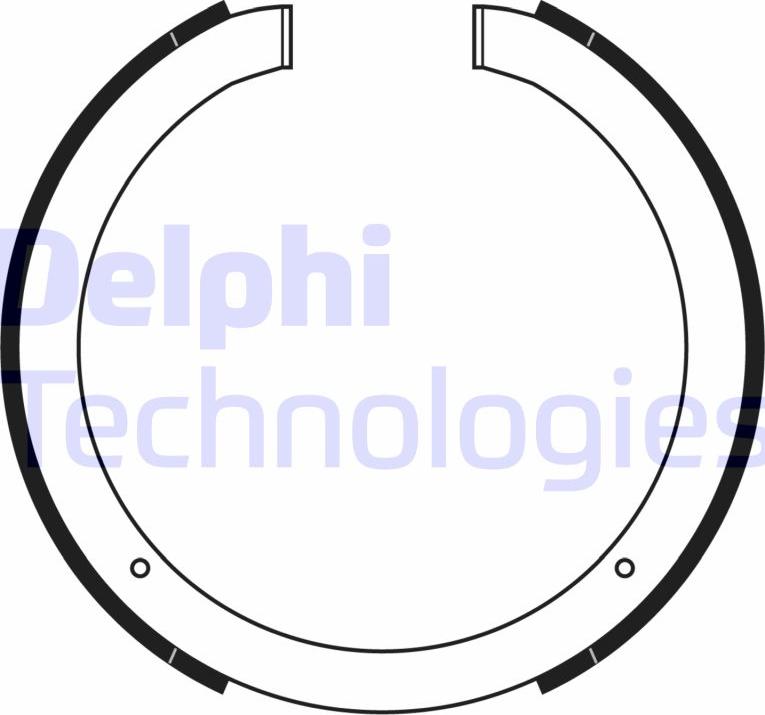 Delphi LS2168 - Set saboti frana - allinparts.ro