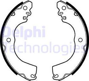 Delphi LS2104 - Set saboti frana allinparts.ro