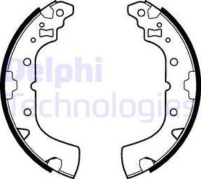 Delphi LS2113 - Set saboti frana allinparts.ro