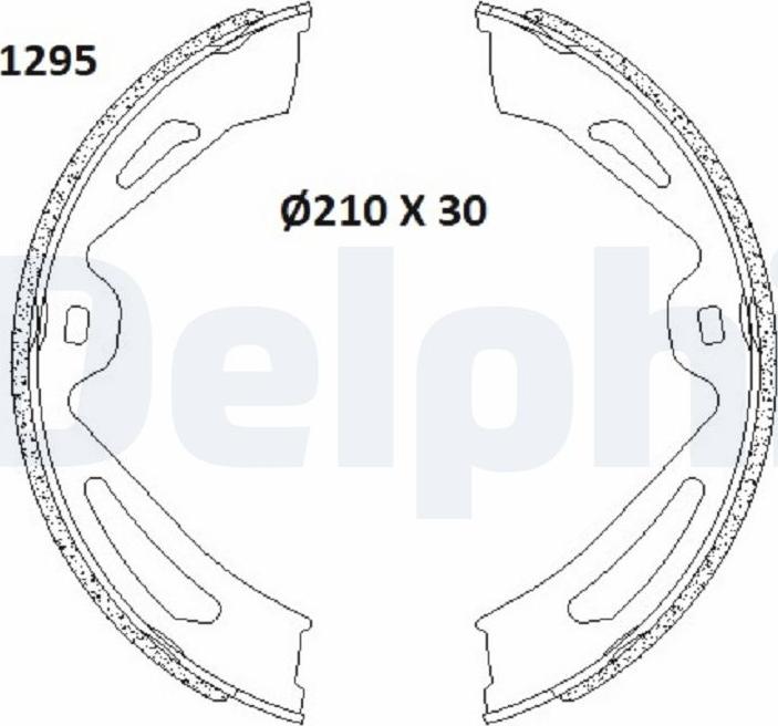 Delphi LS2179 - Set saboti frana, frana de mana - allinparts.ro