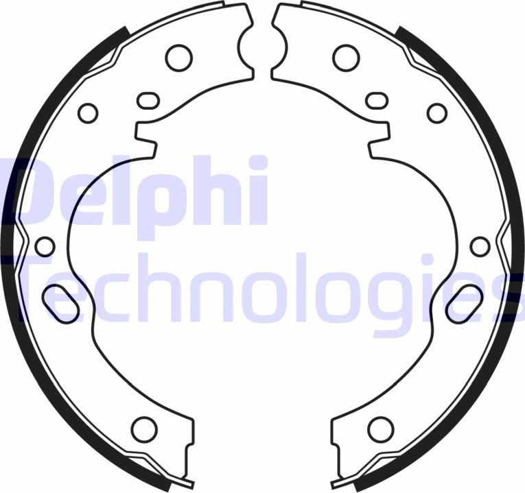 Delphi LS2171 - Set saboti frana, frana de mana allinparts.ro