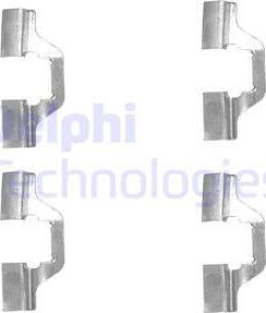 Delphi LX0492 - Set accesorii, placute frana - allinparts.ro