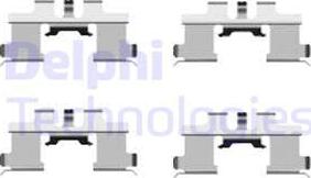 Delphi LX0444 - Set accesorii, placute frana allinparts.ro