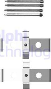 Delphi LX0408 - Set accesorii, placute frana allinparts.ro