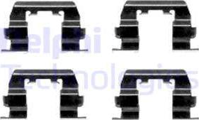 Delphi LX0411 - Set accesorii, placute frana allinparts.ro