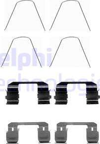 Delphi LX0488 - Set accesorii, placute frana - allinparts.ro