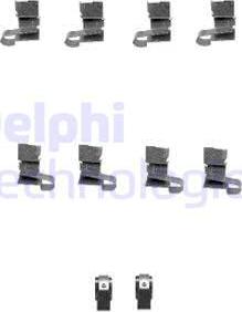 Delphi LX0432 - Set accesorii, placute frana allinparts.ro