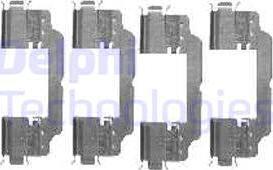 Delphi LX0475 - Set accesorii, placute frana allinparts.ro