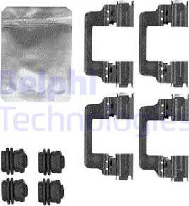 Delphi LX0591 - Set accesorii, placute frana - allinparts.ro