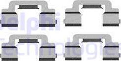 Delphi LX0597 - Set accesorii, placute frana - allinparts.ro
