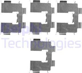 Delphi LX0513 - Set accesorii, placute frana - allinparts.ro