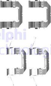 Delphi LX0529 - Set accesorii, placute frana - allinparts.ro