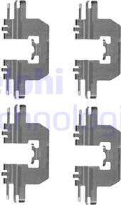 Delphi LX0524 - Set accesorii, placute frana - allinparts.ro