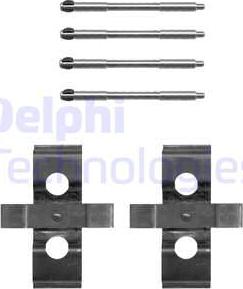 Delphi LX0652 - Set accesorii, placute frana - allinparts.ro