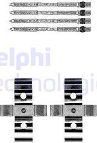Delphi LX0604 - Set accesorii, placute frana allinparts.ro