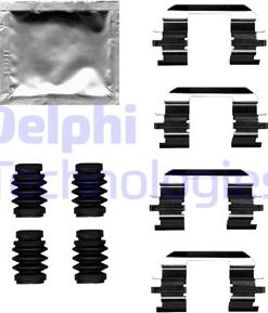 Delphi LX0686 - Set accesorii, placute frana allinparts.ro