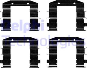 Delphi LX0688 - Set accesorii, placute frana - allinparts.ro