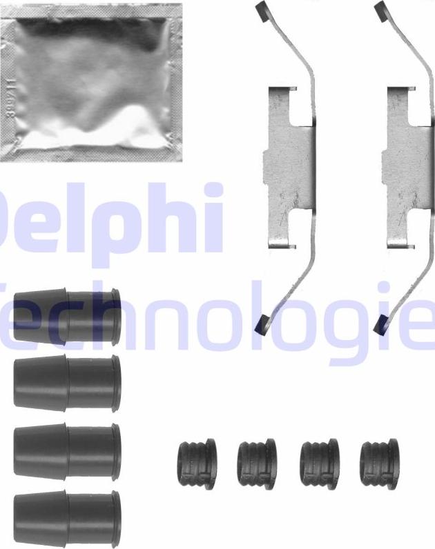 Delphi LX0683 - Set accesorii, placute frana - allinparts.ro
