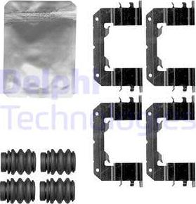 Delphi LX0630 - Set accesorii, placute frana allinparts.ro