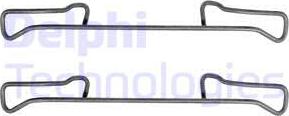Delphi LX0155 - Set accesorii, placute frana allinparts.ro