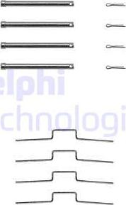 Delphi LX0165 - Set accesorii, placute frana - allinparts.ro