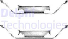 Delphi LX0135 - Set accesorii, placute frana - allinparts.ro