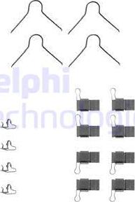 Delphi LX0131 - Set accesorii, placute frana allinparts.ro