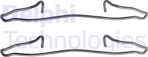 Delphi LX0123 - Set accesorii, placute frana - allinparts.ro