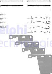 Delphi LX0174 - Set accesorii, placute frana allinparts.ro