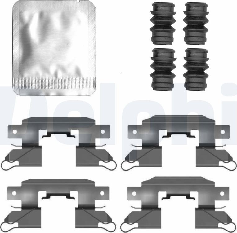 Delphi LX0802 - Set accesorii, placute frana allinparts.ro