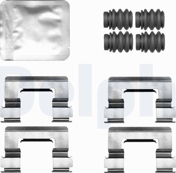Delphi LX0811 - Set accesorii, placute frana allinparts.ro
