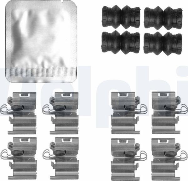Delphi LX0818 - Set accesorii, placute frana allinparts.ro