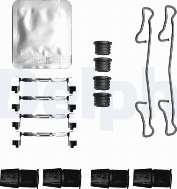 Delphi LX0813 - Set accesorii, placute frana - allinparts.ro