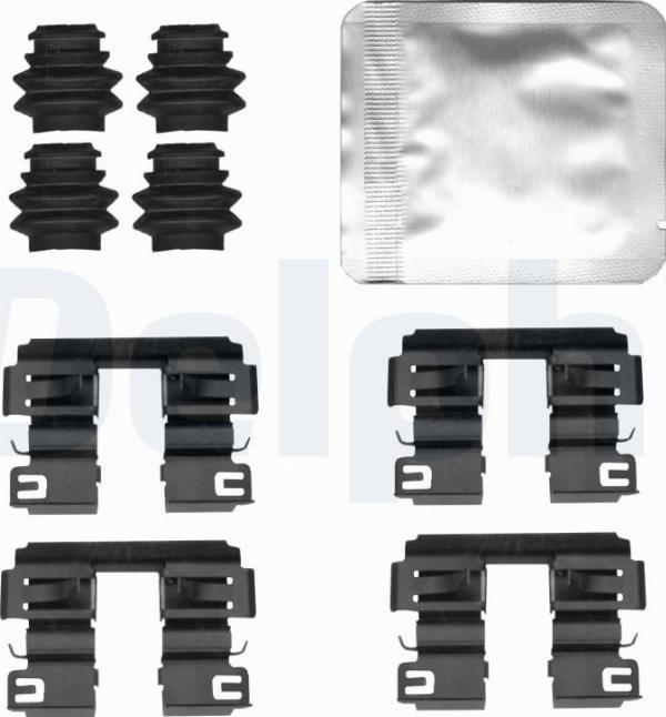 Delphi LX0838 - Set accesorii, placute frana allinparts.ro
