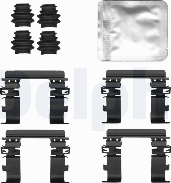 Delphi LX0833 - Set accesorii, placute frana allinparts.ro