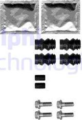 Delphi LX0358 - Set accesorii, placute frana - allinparts.ro