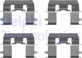 Delphi LX0368 - Set accesorii, placute frana allinparts.ro