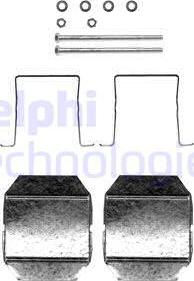 Delphi LX0338 - Set accesorii, placute frana allinparts.ro