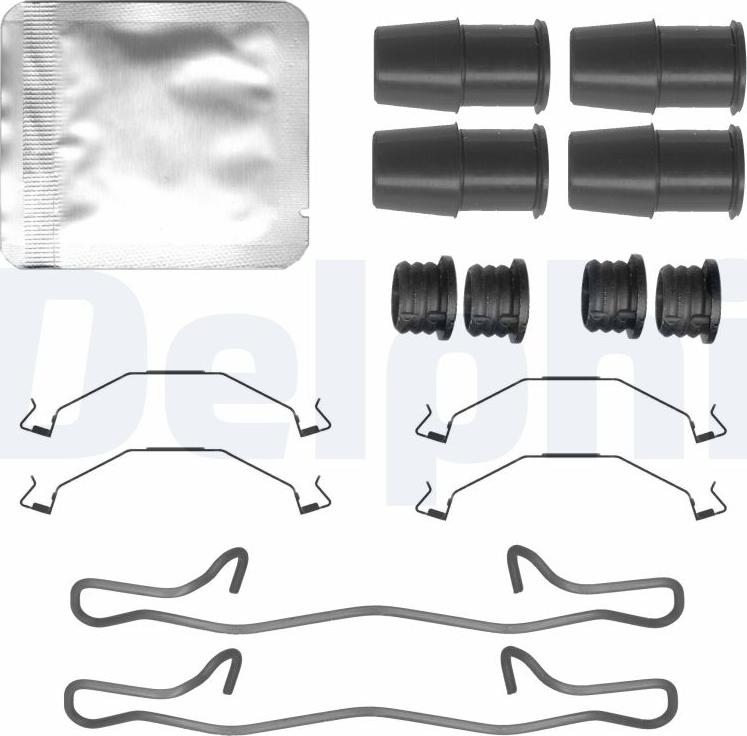 Delphi LX0790 - Set accesorii, placute frana allinparts.ro