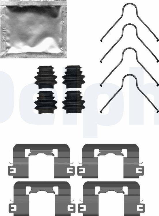 Delphi LX0741 - Set accesorii, placute frana allinparts.ro