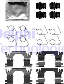 Delphi LX0701 - Set accesorii, placute frana - allinparts.ro