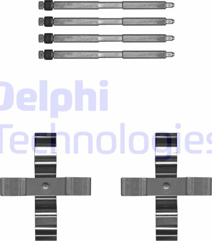 Delphi LX0703 - Set accesorii, placute frana - allinparts.ro