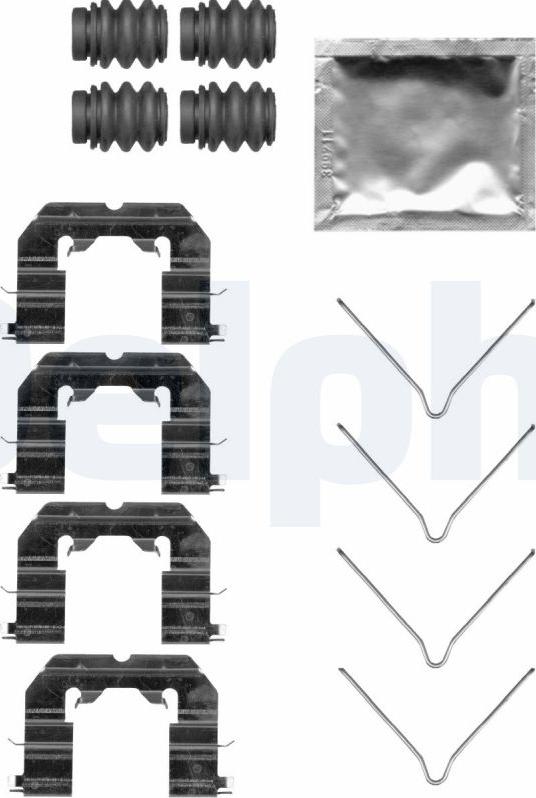 Delphi LX0738 - Set accesorii, placute frana - allinparts.ro