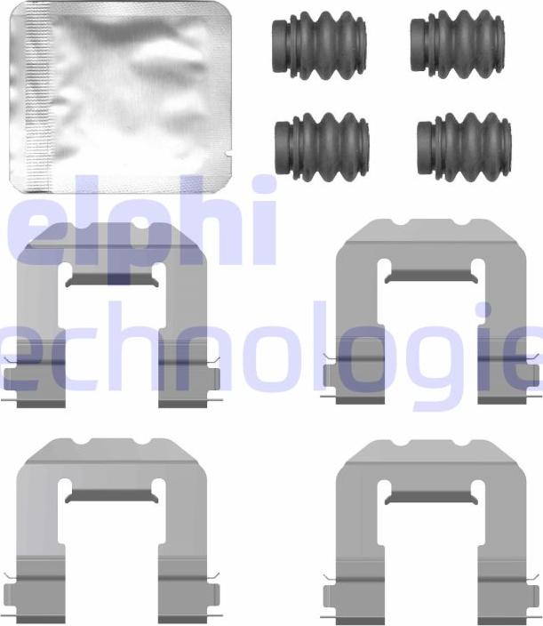 Delphi LX0775 - Set accesorii, placute frana allinparts.ro