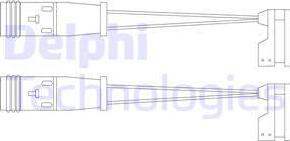 Delphi LZ0190 - Senzor de avertizare,uzura placute de frana - allinparts.ro