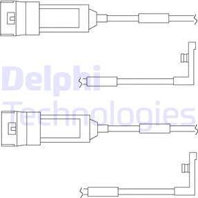 Delphi LZ0123 - Senzor de avertizare,uzura placute de frana allinparts.ro
