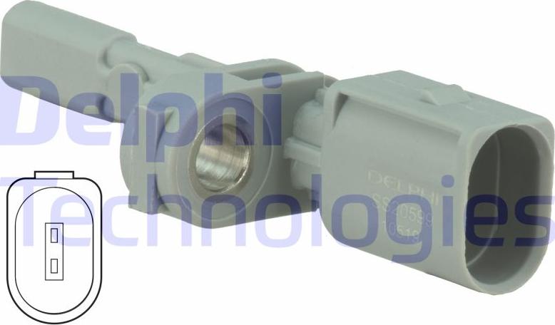 Delphi SS20599 - Senzor,turatie roata - allinparts.ro